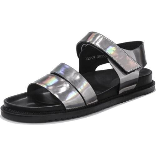 Summer Fashion Men Shoes High Quality Soft Sole Open Toe Leather Gladiator Sandals 2020 New Outdoor Platform Beach Sandals