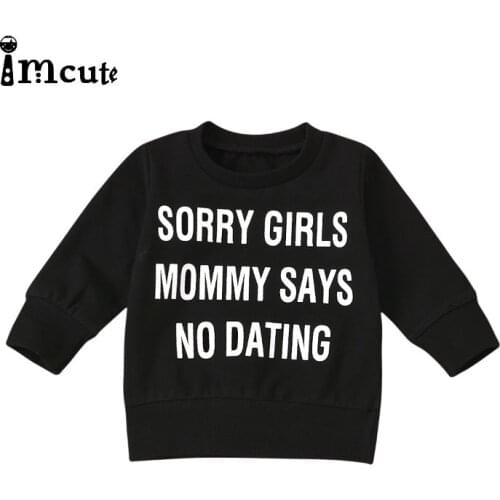 Imcute Boys 2020 Top Long Sleeve Clothes Children Boy Clothing Print Child Fashion Sweatshirt Autumn And Winter Mama Gift