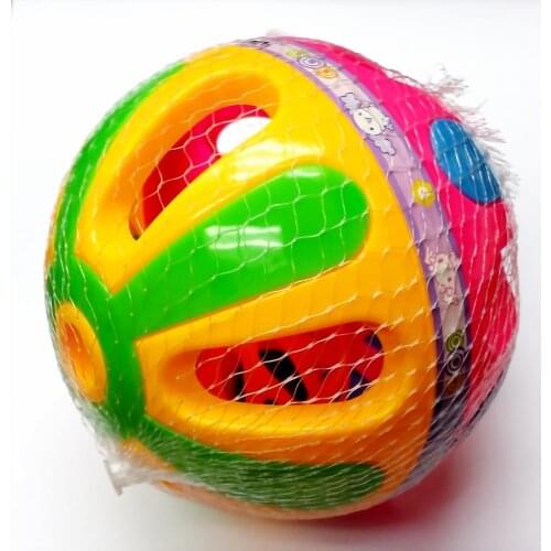 1 pc Fun Cats toys Ball with Bell Playing Chew Rattle Scratch Plastic Ball Interactive Cat Training Toys Cat Toy Pet Supplies