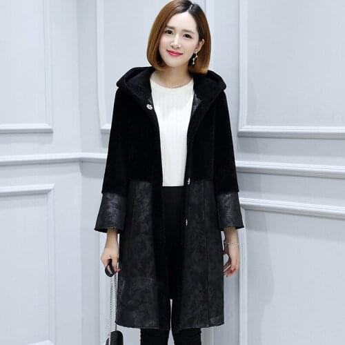 2020 Natural Wool Jackets For Women Sheep Shearing Real Fur Coat Female Winter Suede Jacket Double-sided Outwear OT1780
