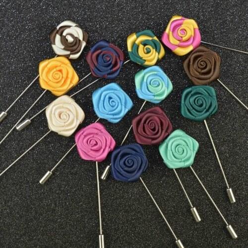 40 pcs/lot , Mens Suit Pin Rose Bud Lapel Pin, Mini Rose Lapel Flower, Groomsman Gifts, You Pick Color