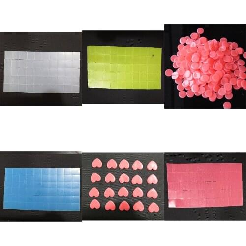 Dpsupr Diamond Painting Cross Stitch Embroidery Mosaic Accessories DIY Tools 2x2cm Pink Blue Yellow White Wax Clay Glue