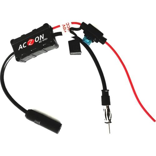 12V Car FM Radio Stereo Antenna Signal Amplifier Booster Receiver Fuse Universal