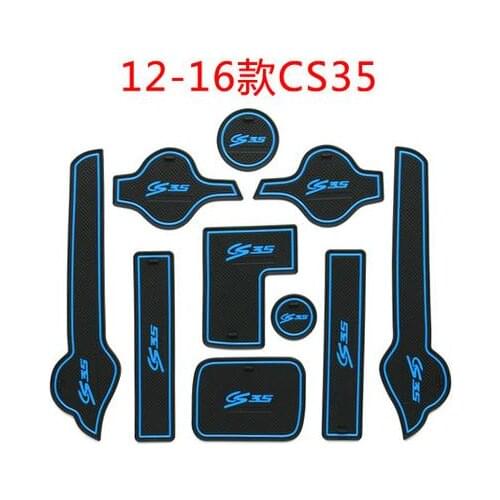 Car styling Silica gel Gate slot pad Teacup pad Non-slip pad fit for Changan CS35 2012-2017 Car cover
