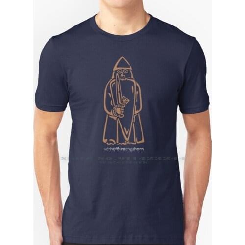 Wehadnohorns-Berserker Lewis Chessmen T Shirt 100% Pure Cotton Lewis Chessman Viking Old Norse Iceland Norway Scandinavia
