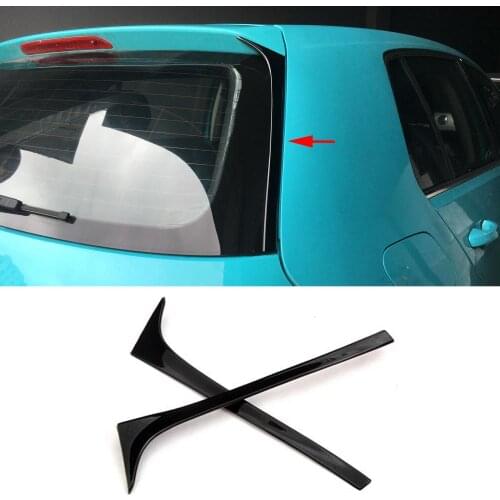 Gloss Black Rear Roof Side Window Wing Spoiler for Volkswagen VW Golf 7 MK7 7.5 Standard 2014-2018 Non GTI R Rear Roof Side Trim