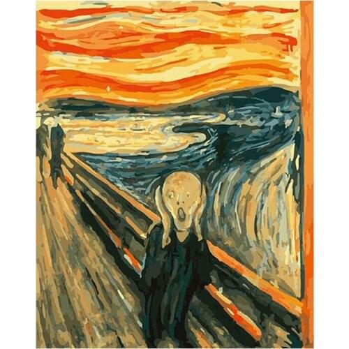 Picture By Numbers Abstraction Acrylic Paint HandPainted DIY canvases For Drawing Kits Frame For Numbers Home Decorative Figures