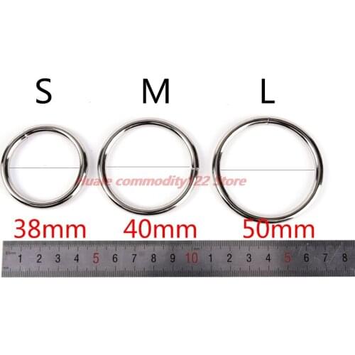 New Diameter 3.8/4/5cm Male Aluminum alloy metal penis ring Delay Ejaculation cock ring sex toys for men Erotic games cockring