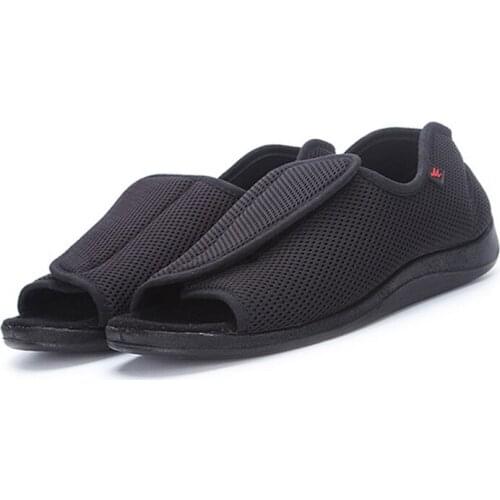 Summer Diabetic shoes wide old mans foot deformation middle-aged shoes foot puffy external deformation nursing healthcare shoes