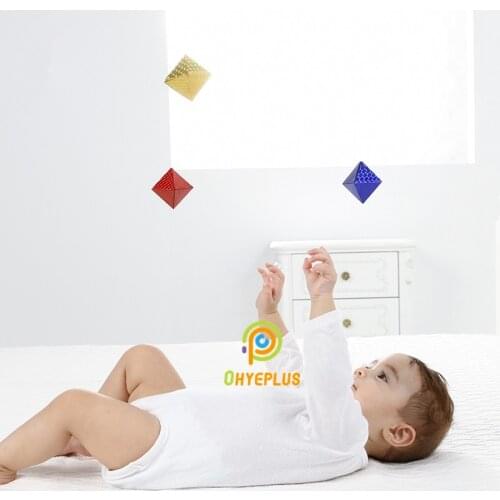 Octahedron Mobile Classic Montessori Nido Materials for 0~3Monthes Baby Early Development Toys Visual Exercise