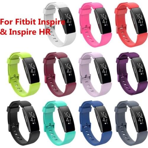 Soft Silicone Wristband Replacement Sports Watch Band For Fitbit Inspire / Inspire HR Strap Bracelet correa Accessories