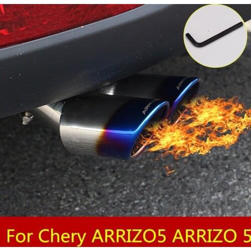 Car Auto Exhaust Muffler Tip Pipe Trim Modified Car Rear Tail Throat Liner car Accessories For Chery ARRIZO5 ARRIZO 5