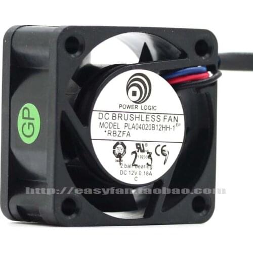 NEW POWER LOGIC PLA04020B12HH-1 4CM 12V 0.18A Double Ball bearing cooling fan