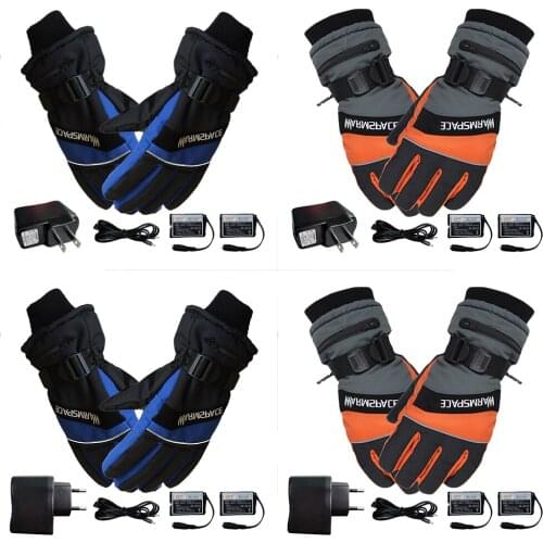 Winter Ski Outdoor USB Hand Glove Warmer Electric Heated Gloves With 4000mAh Rechargeable Battery Cycling Motorcycle Original