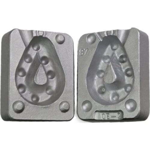 Mould fishing lead Gr.300 F 87 Gancetti N ° 2 N ° 10 Gancetti N ° 2 Free Fishing carp