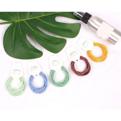 Women Basic Elastic Hair Bands Scrunchie Ponytail Holder Headband Colorful Rubber Bands Fashion Hair Accessories Hair Ties