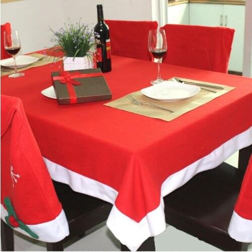 Christmas tablecloth Christmas snowflake chair cover dining table Christmas home hotel shopping mall decoration scene ornaments