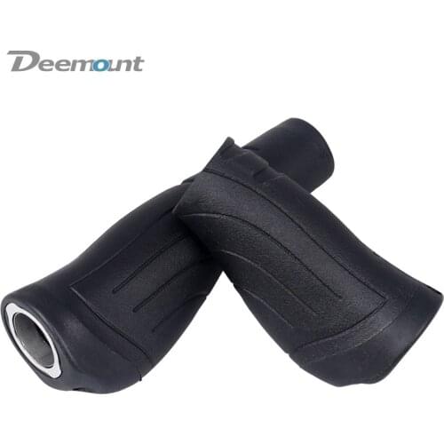 Deemount Cycle Hand Grips 137/93mm Handlebar Lock Rubber Casing Sheath Ergonomic Rest Non Skid Bar End Swivel Handle P8 SP8