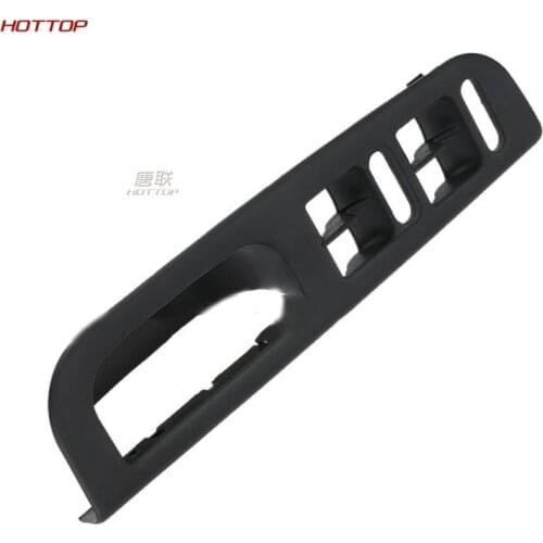 Car Styling Black Master Window Switch Control Panel Trim Bezel For Volkswagen Jetta Bora Golf 4 MK4 2002-2007