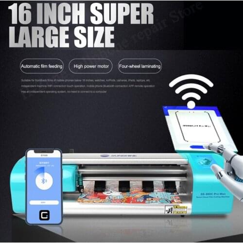 Sunshine SS-890C PRO Max 16 Inch Intelligent Film Cutter For Mobile phone IPad Tablet Notebook Protect Protective Tape Cut Tool