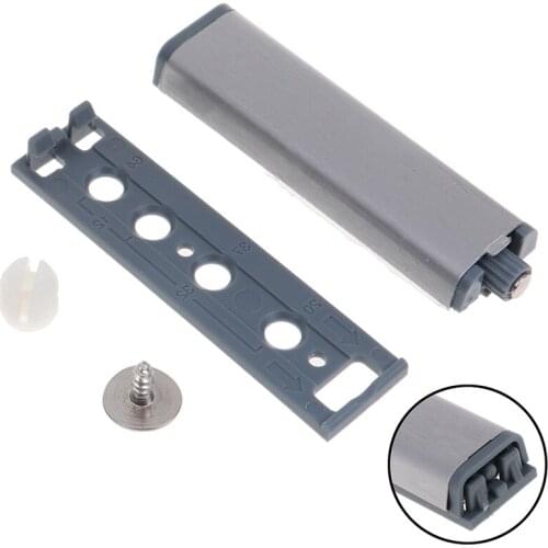 1PC Door Stopper Cabinet Catches Stainless Steel Push to Open Touch Damper Buffer Soft Quiet Closer Furniture Hardware
