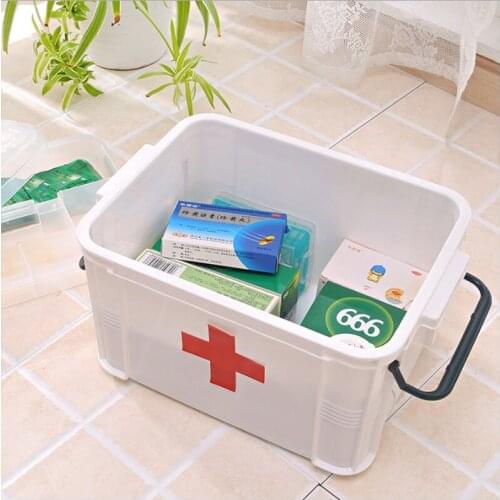 1Pcs S Kitchen PP Storage Box Food Container Medicine box for First Aid Box Snack toys Storage Case