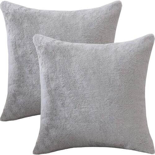 2Pcs/lot 45*45cm plush fabric thick Cushion cover pillow case Cushion covers sofa covers slipcovers furniture sofa bedding set