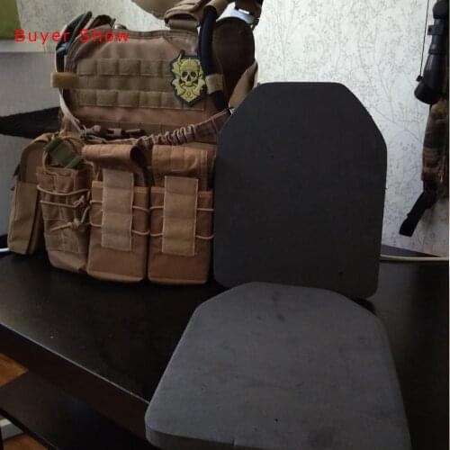 2pcs Tactical Soldier Gear EVA Body Carrier Vests SAPI Shock Plate Airsoft Hunting Armor Plates and Others Protect