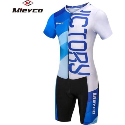 2020 Pro team Triathlon Suit men short sleeve Cycling Jersey Maillot for swimming running Cycling clothing Sets Ropa Ciclismo