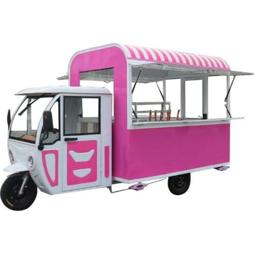 3700*1600*2300mm Color Customized Free Electric Mobile Food Cart Hotdog Food Vending Truck For Snacks