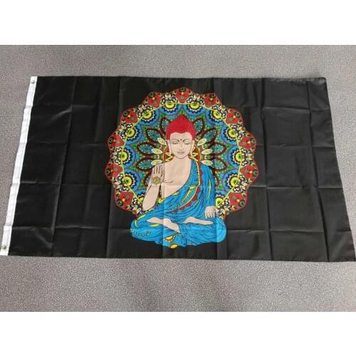 90x150cm Bodhisattva Buddha Buddhist idol peace safety Flag