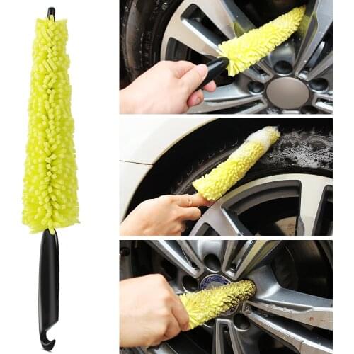 Car Wheel Wash Brush Car Wash Tools Accessories for ford focus kuga fusion fiesta mondeo ranger mk2 mk3 mk4 mk7 Mustang
