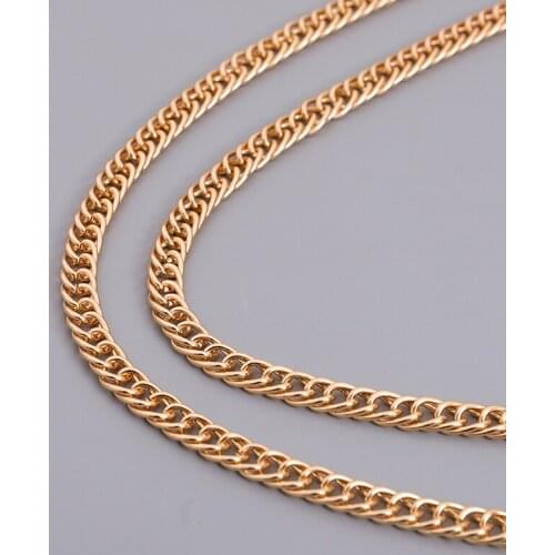 Punk Basic Containment Chain Necklace Hip Hop Bracelet Making Jewelry Accessories Bulk Jewelry Chain DIY