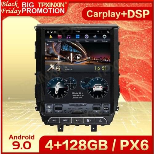 Carplay 2 Din Android 9 Tesla Multimedia Stereo For Toyota Land Cruiser LC200 2016 2017 2018 2019 Navi Receiver Player Head Unit