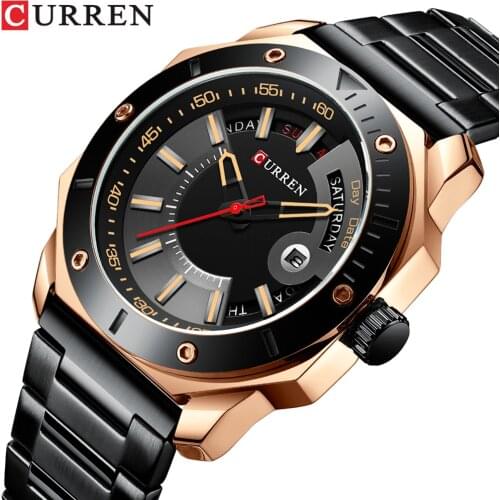 CURREN Men Watch Top Brand Luxury Business Wristwatch Fashion Casual Stainless Steel Sports Waterproof Clock Relogio Masculino