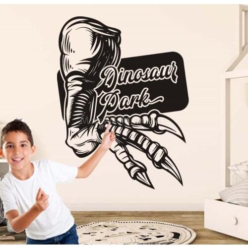 Dinosaur Claws World Wall Sticker Vinyl Home Decor Kids Room Boys Childs Gift Decal Mural