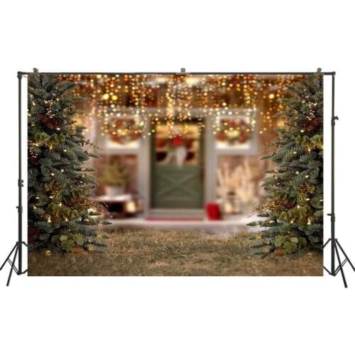 HUAYI Photography Backdrops Christmas Photo Booth Backdrop Family Studio Christmas Party Celebration Photoshoot BackgroundW-3409