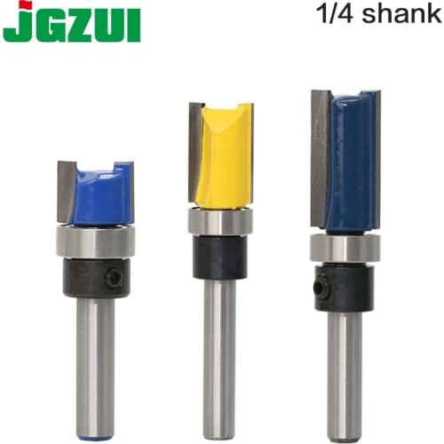 3PCS 1/4 Inch Shank Cutter Router Bit Trimming Woodworking Milling Cutter Dual Blades