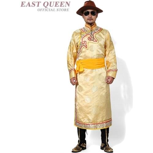 Mongolian costume clothes men male Chinese folk dance costumes clothing dress stage dance wear Mongolian clothing men FF1146