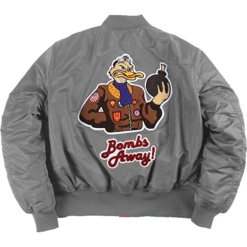 Winter Vintage MA-1 Streetwear Hip Hop Military Coats Clothes Varsity Baseball Bomber Flight Air Force Pilot Jacket Men EU Size