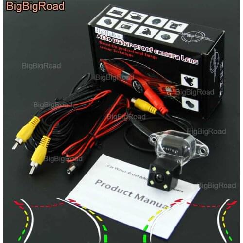 BigBigRoad Car Intelligent Dynamic Track Rear View Camera Night Vision Backup Reversing Camera For Wuling Hongguang