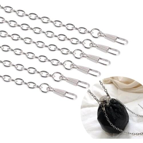 1Pc Metal Chain for Shoulder Strap Bags Woven Chain Handbag Buckle Purse Handle DIY Belt Accessories Replacement Chain 118cm