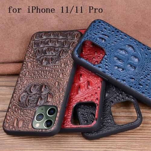 Fashion Genuine Leather Case foriPhone 11 Pro Handmade Phone Shell Cover foriPhone 11 Pro Max iPhone11 Back Slim Skin iPhone11p