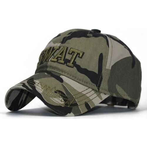 Tactical Cap Mens Baseball Caps Brand SWAT Army Camouflage Hat Snapback Caps Cotton Adjustable Hat Gorras dad cap