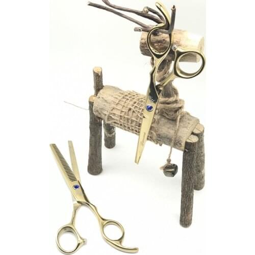 12PCS Set Professional Hairdressing Scissors Kit Hair Cutting Scissors Hair Scissors Tail comb Hair Cape Hair Cutter Comb