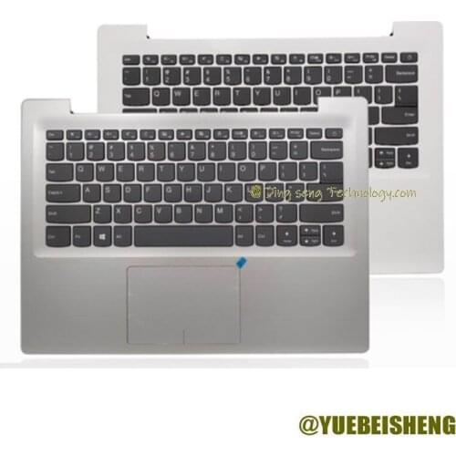 YUEBEISHENG New For Lenovo ideapad 320s 320S-14 320S-14isk 320S-14IKB palmrest US keyboard upper cover Touchpad