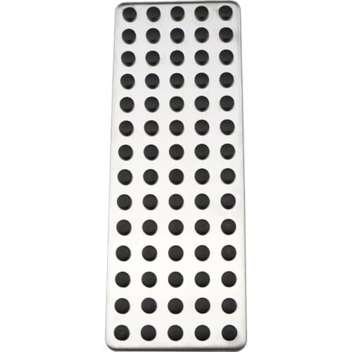 Carmilla Car Foot Rest Plate Footrest Pedal Cover for Mazda 2 3 6 CX3 CX4 CX5 CX9 for Infiniti Q30 Q30S QX30 1Pc Stainless Steel