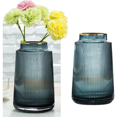 Clear Glass Flower Vase Table Terrarium Container Pot Home Decor Gifts