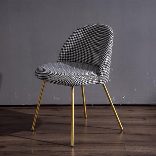 Nordic Chair Net Red Chair Modern Simple Home Make-up Chair Light Luxury Dining Chair Bedroom Leisure Manicure Stool