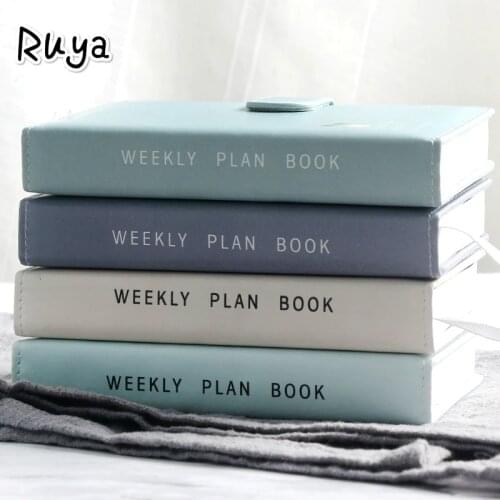 Girl school supplies Notebook Portable Weekly Planner Notepad Journal Diary agenda caderno sketchbook defter book stationery